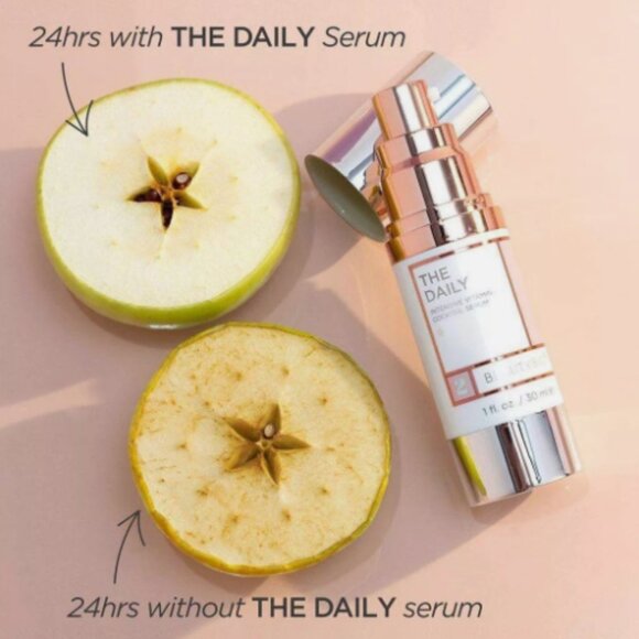 Beauty Bio The Daily Vitamin C Serum 1 Fl Oz + Rose Quartz Crystal Roller NIB - Picture 4 of 7